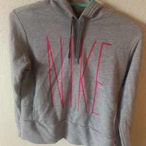 Gray Nike hoodie